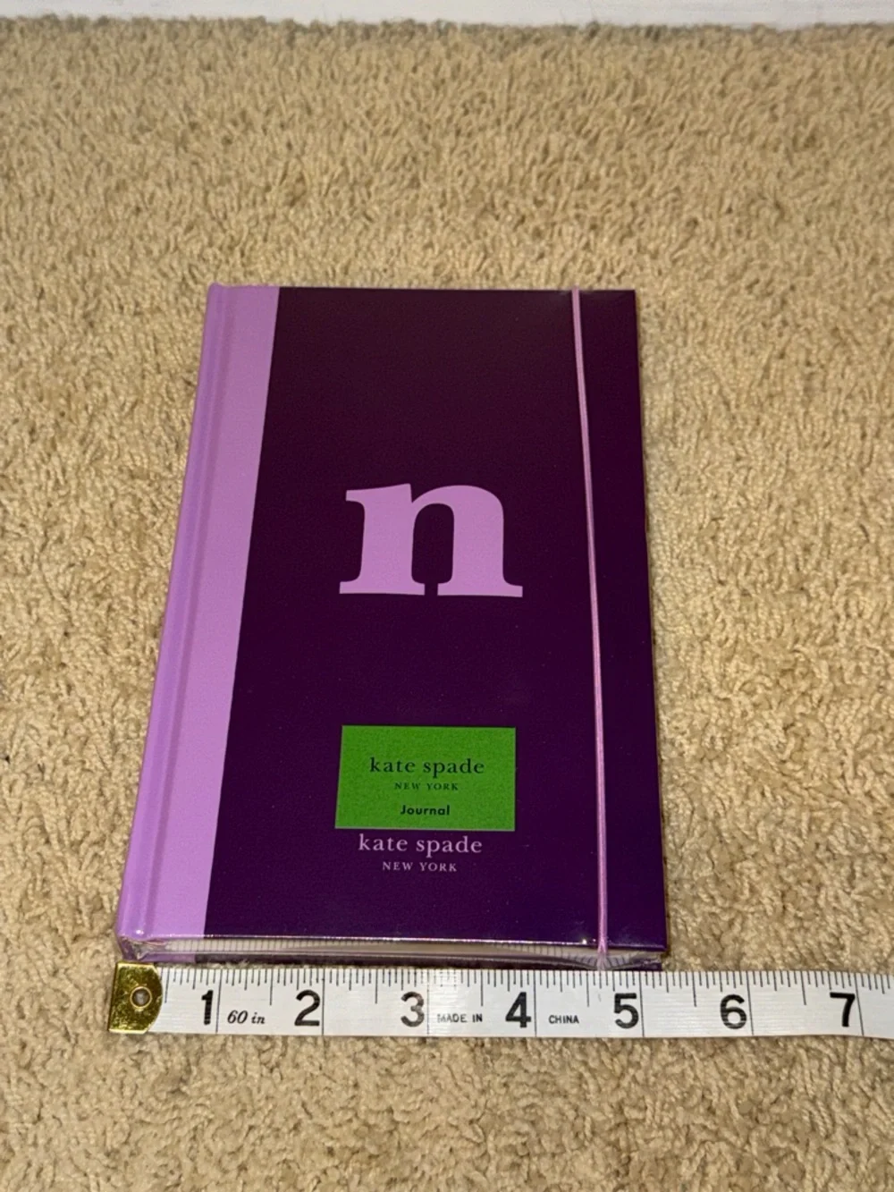 kate spade Purple and Light Purple Monogram Journal